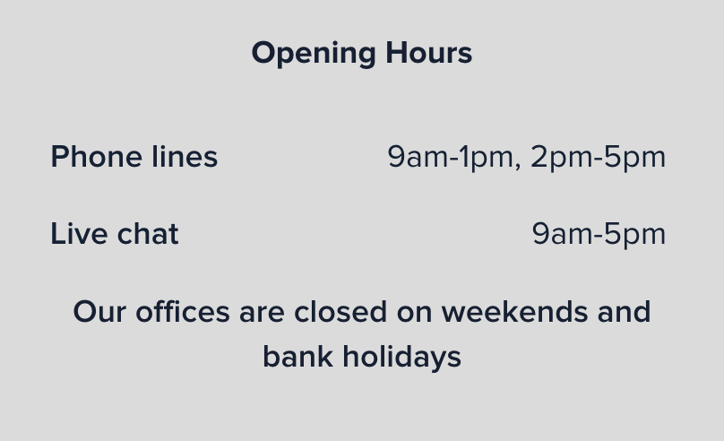 psa finance opening hours