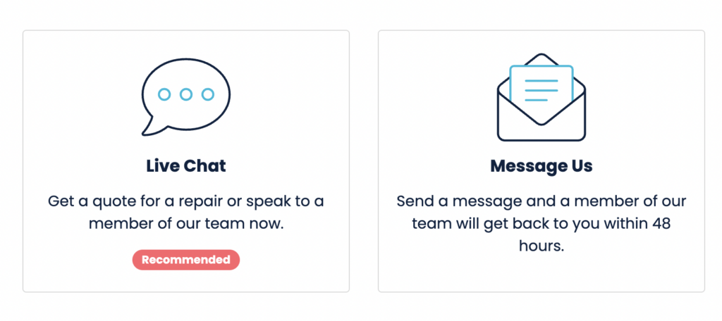 wefix live chat