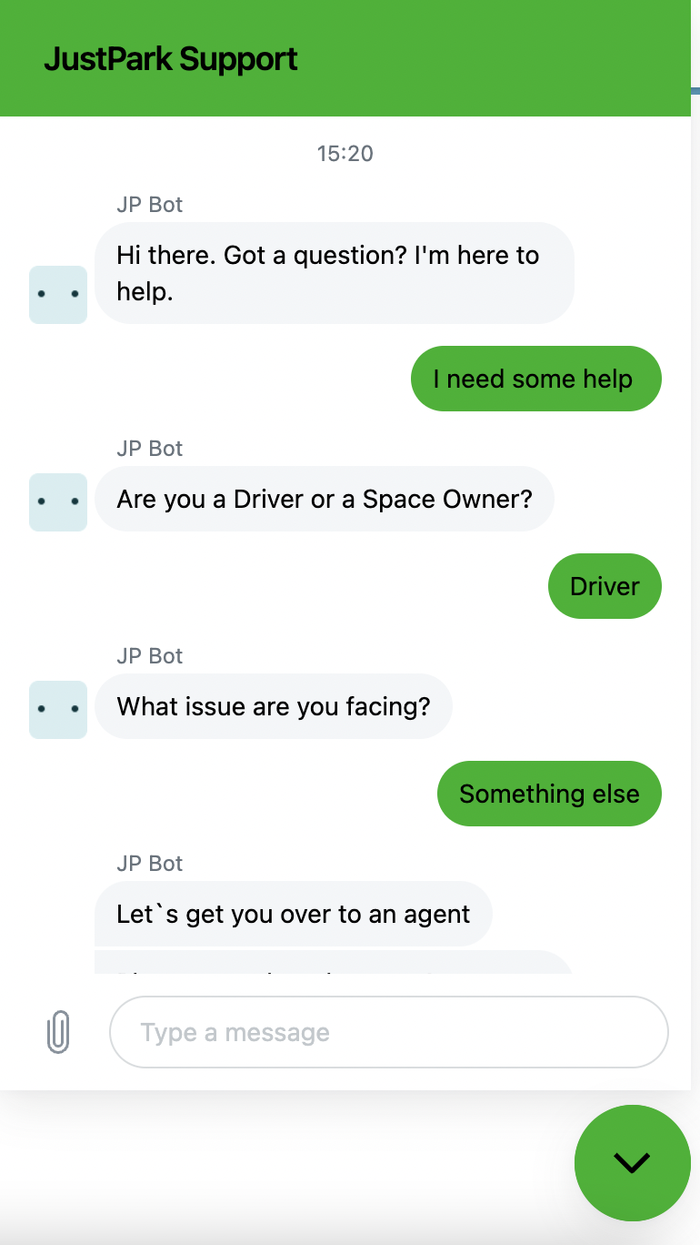 Just Park Live Chat Live Chat Directory