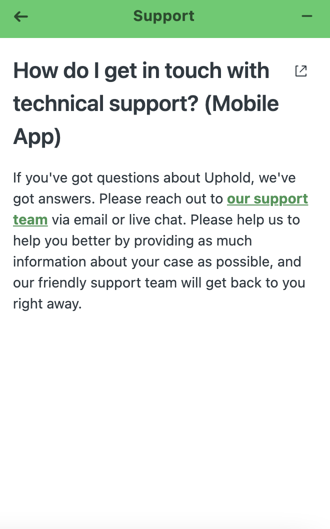 uphold live chat