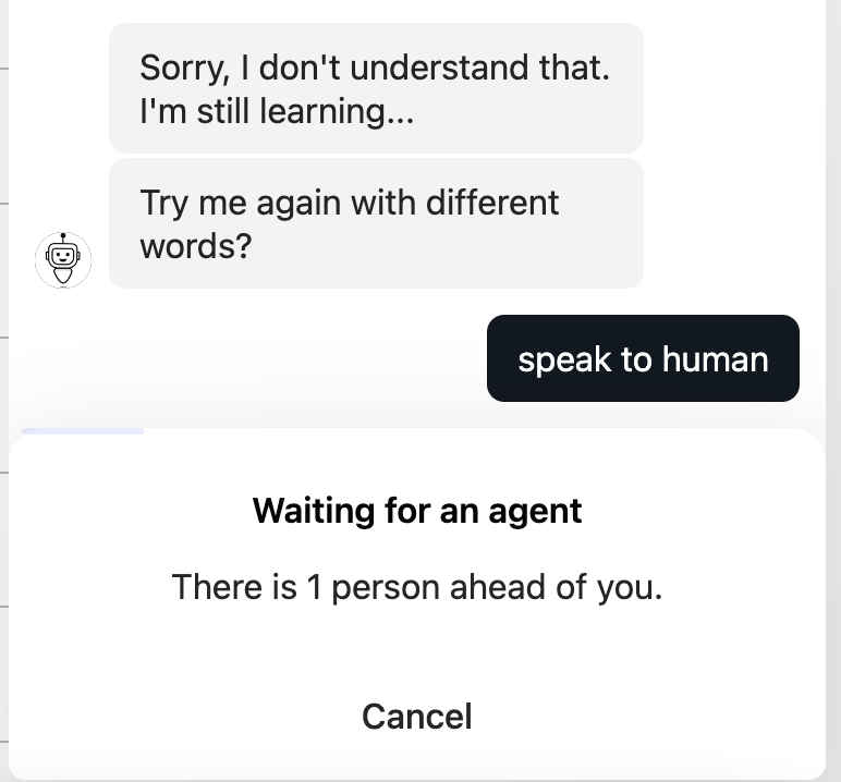 speak to human dazn